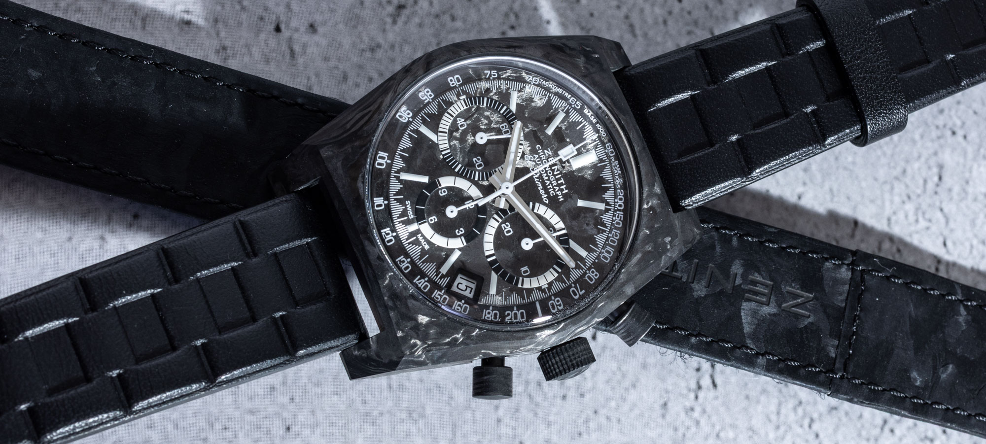 Hands-On: Zenith x Revolution Chronomaster Revival A3818 ‘Cover Girl Carbon’ Watch