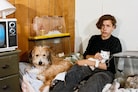 Teenagers in their bedrooms